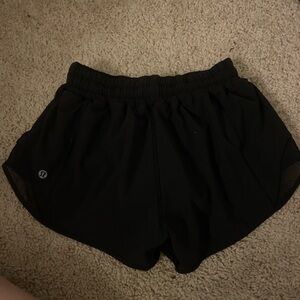 Black Lululemon hotty hot shorts